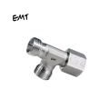 EMT Hydraulic Pipe Fittings Compression Tube Connector Stainless Steel Union Male Run Tee Saline Water Air Hydraulic Oil 3 WAY